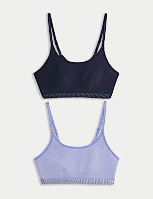 2pk Non Wired Crop Top First Bras