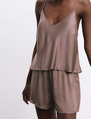Satin Cami Shortie Pyjama Set