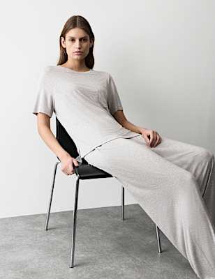 Jersey Wide Leg Pyjama Bottoms