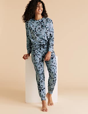 Cotton Leopard Print Pyjama Set