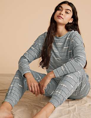 Cotton Cat Print Pyjama Set