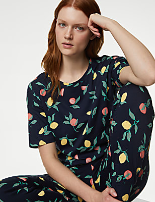 Pure Cotton Printed Pyjama Set