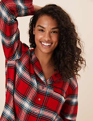 Women's Checked Family Christmas Pyjama Set