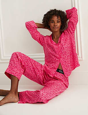 Dream Satin™ Leopard Print Pyjama Set