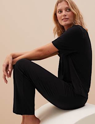 Body Soft™ Lace Trim Pyjama Set