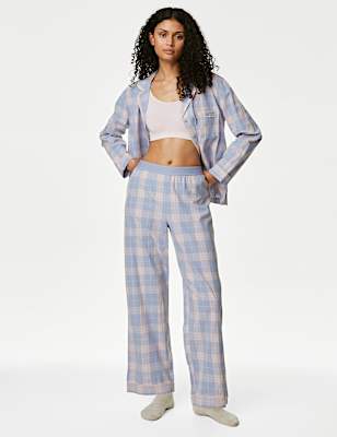 Pure Cotton Checked Pyjama Set