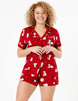 Animal Print Short Pyjama Set