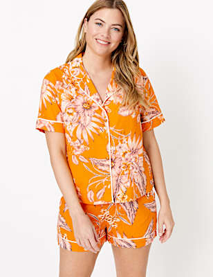 Cotton Tropical Print Pyjama Set