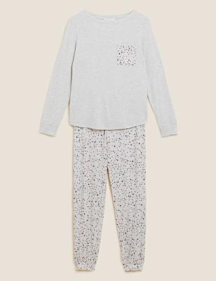 Viscose Printed Jogger Pyjama Set