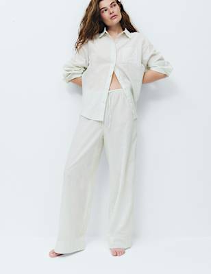 Pure Cotton Striped Pyjama Bottoms