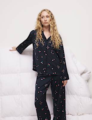 Dream Satin™ Printed Revere Pyjama Set