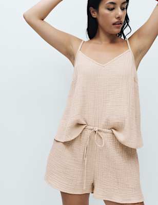 Muslin Cami Shortie Pyjama Set