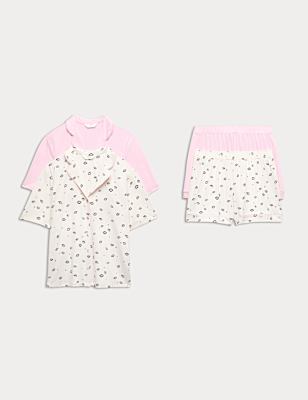 2 Pack Revere Collar Shortie Sets