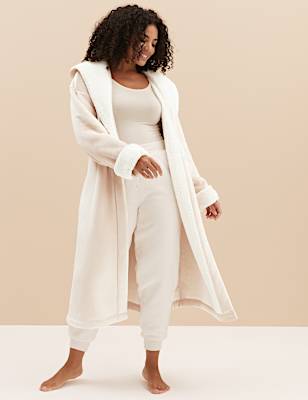 Premium Borg Lined Long Dressing Gown
