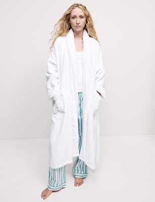 Pure Cotton Towelling Dressing Gown