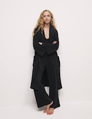 Body Soft Feather Knit Dressing Gown
