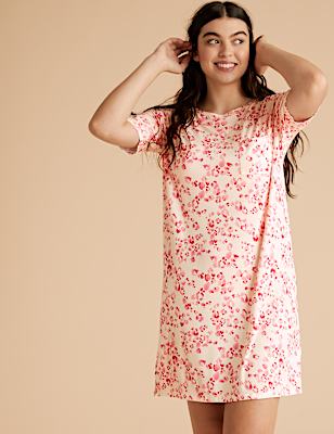 Animal Print Short Nightdress