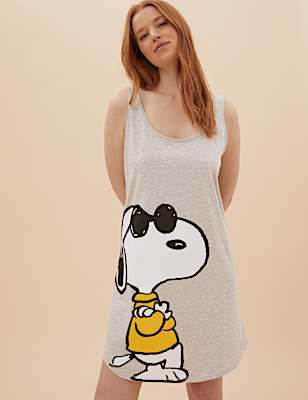 Snoopy™ Print Cotton Rich Short Nightdress