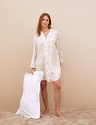 Satin Bambi&trade; Short Nightshirt