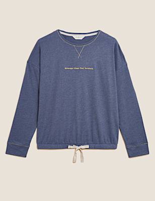 Cotton Brunch Slogan Pyjama Top