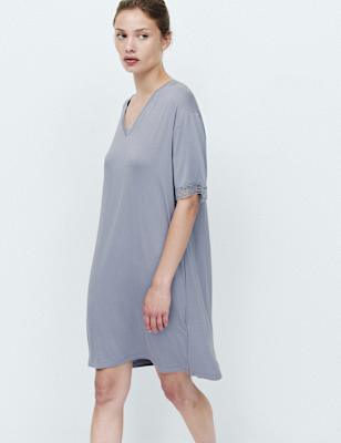 Lace Detail Mini Nightdress