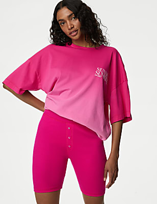 Cotton Rich Ribbed Shorts