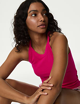 Cotton Rich Ribbed Pyjama Top