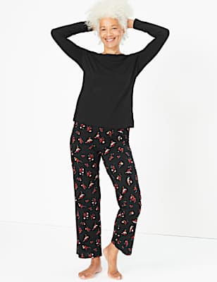 Pure Cotton Ditsy Floral Print Pyjama Set