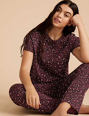 Pure Cotton Animal Print Pyjama Set