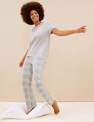 Pure Cotton Checked Pyjama Set