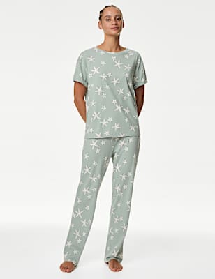 Pure Cotton Printed Pyjama Set