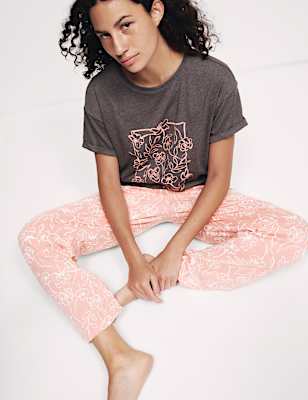 Cotton Rich Printed Pyjama Set