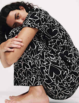 Cotton Rich Printed Pyjama Set