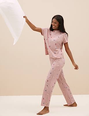Cotton Rich Floral Print Pyjama Set