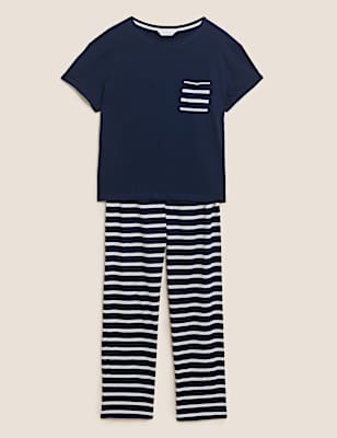 Pure Cotton Striped Pyjama Set