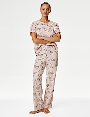 Pure Cotton Tiger Print Pyjama Set