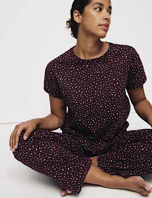 Cotton Rich Printed Pyjama Set