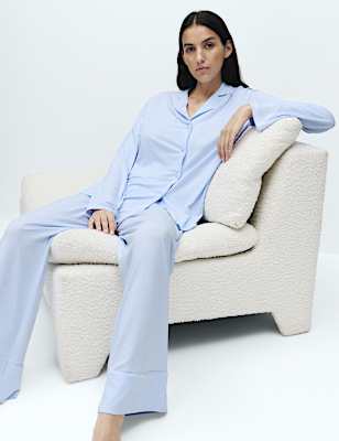 Soft Touch Printed Revere Pyjama Set