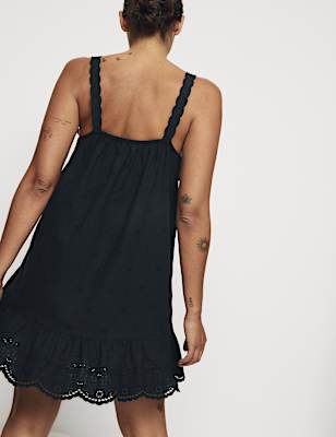 Pure Cotton Broderie Chemise