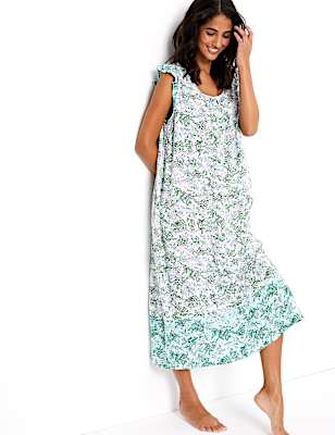 Floral Long Nightdress