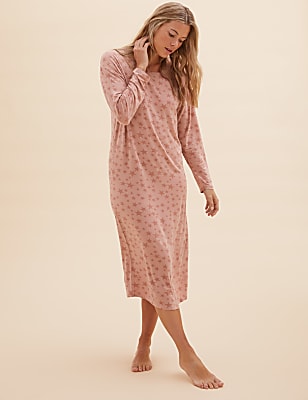 Star Print Long Nightdress