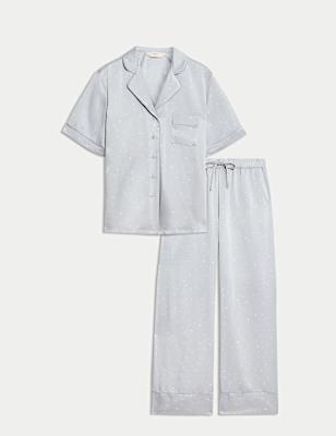 Satin Star Print Pyjama Set