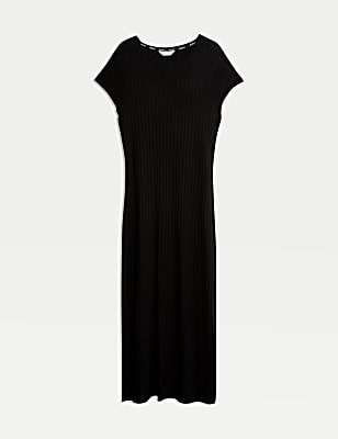 Ribbed Cap Sleeve Nightdress