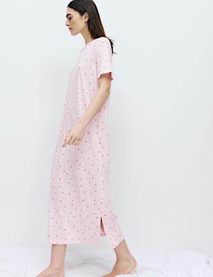 Cotton Modal Printed Nightdress