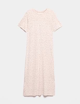 Cotton Modal Printed Long Nightdress