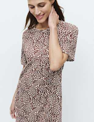 Cotton Modal Printed Long Nightdress