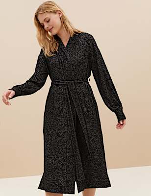Body Soft&trade; Cosy Knit Long Dressing Gown