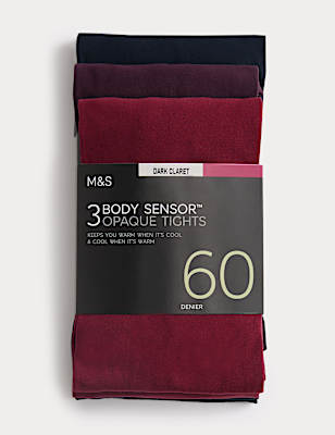 3pk 60 Denier Body Sensor™ Tights