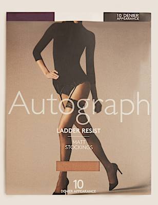 10 Denier Ladder Resist Matt Stockings