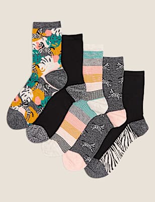 5pk Sumptuously Soft&trade; Ankle High Socks